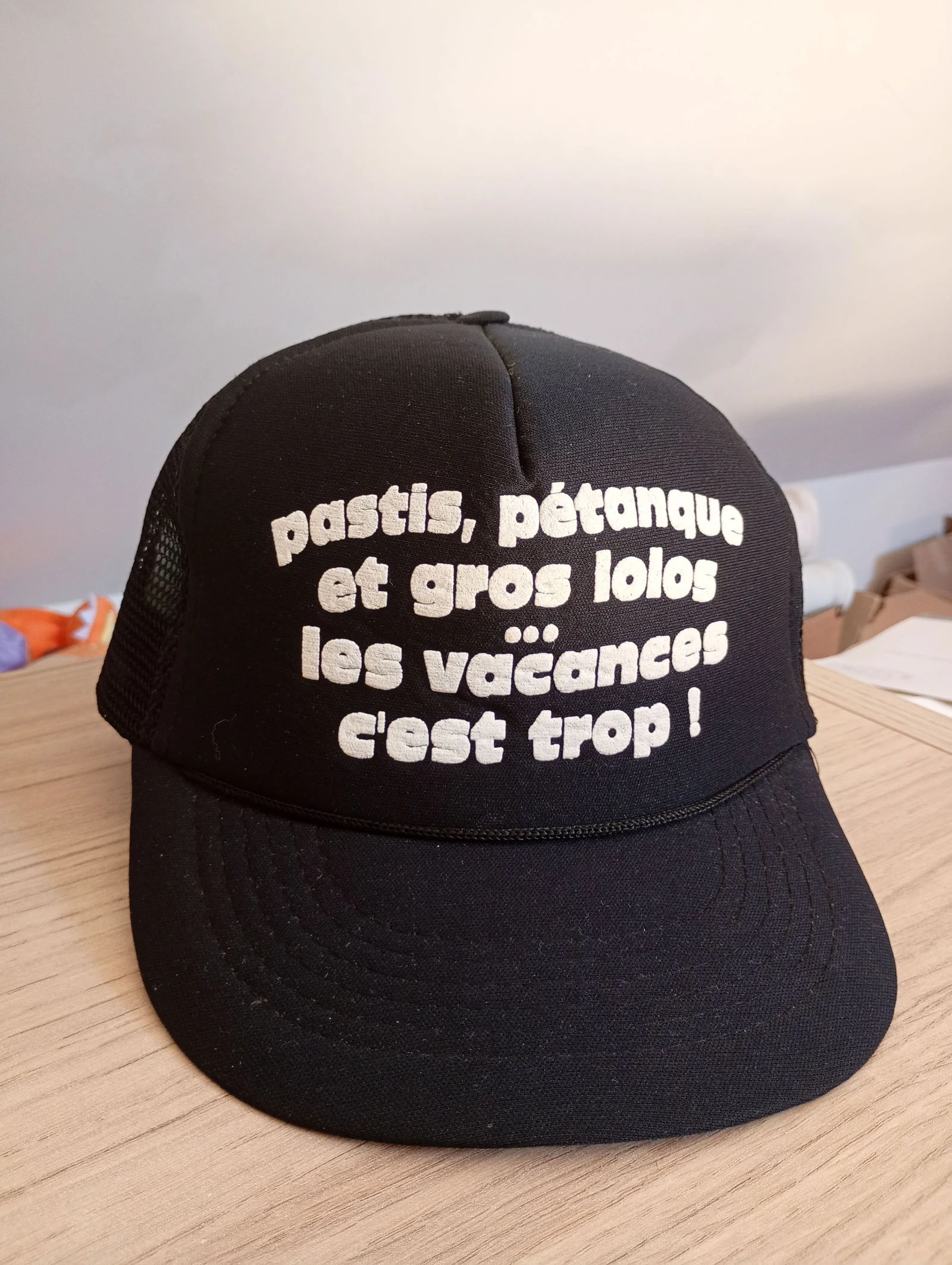 Casquette vintage années 90 snapback noir 